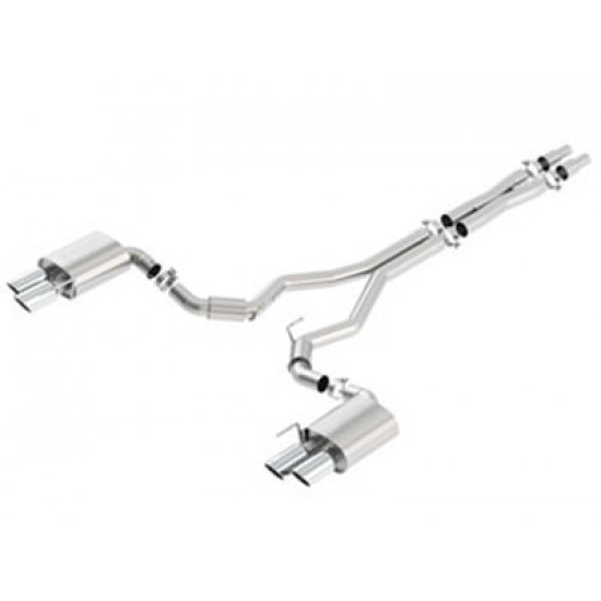 Borla S-Type Cat-Back Exhaust for2018-2022 Mustang GT Coupe/Convertible without Active Exhaust