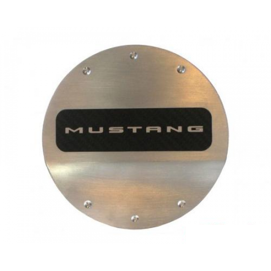 Porte d'Essence Aluminium Brossé avec logo Mustang 2015-2020 Mustang