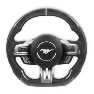 DMC Volant Fibre de Carbon/Cuir 2018-2023 Mustang non chauffant