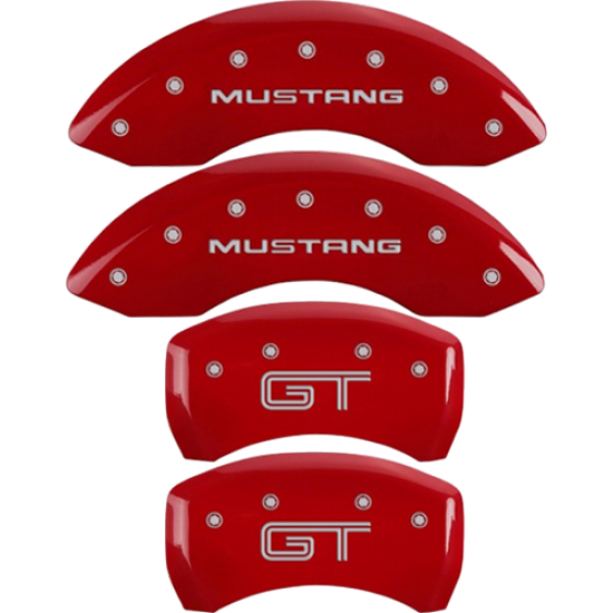 MGP Couvre Étrier Rouge logo Mustang GT 2011-2014 Mustang GT sans Brembo