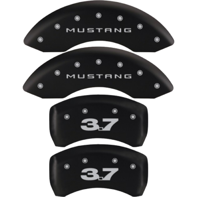 MGP Couvre etrier noir logo Mustang et 3.7 Mustang 2011-2014 V6